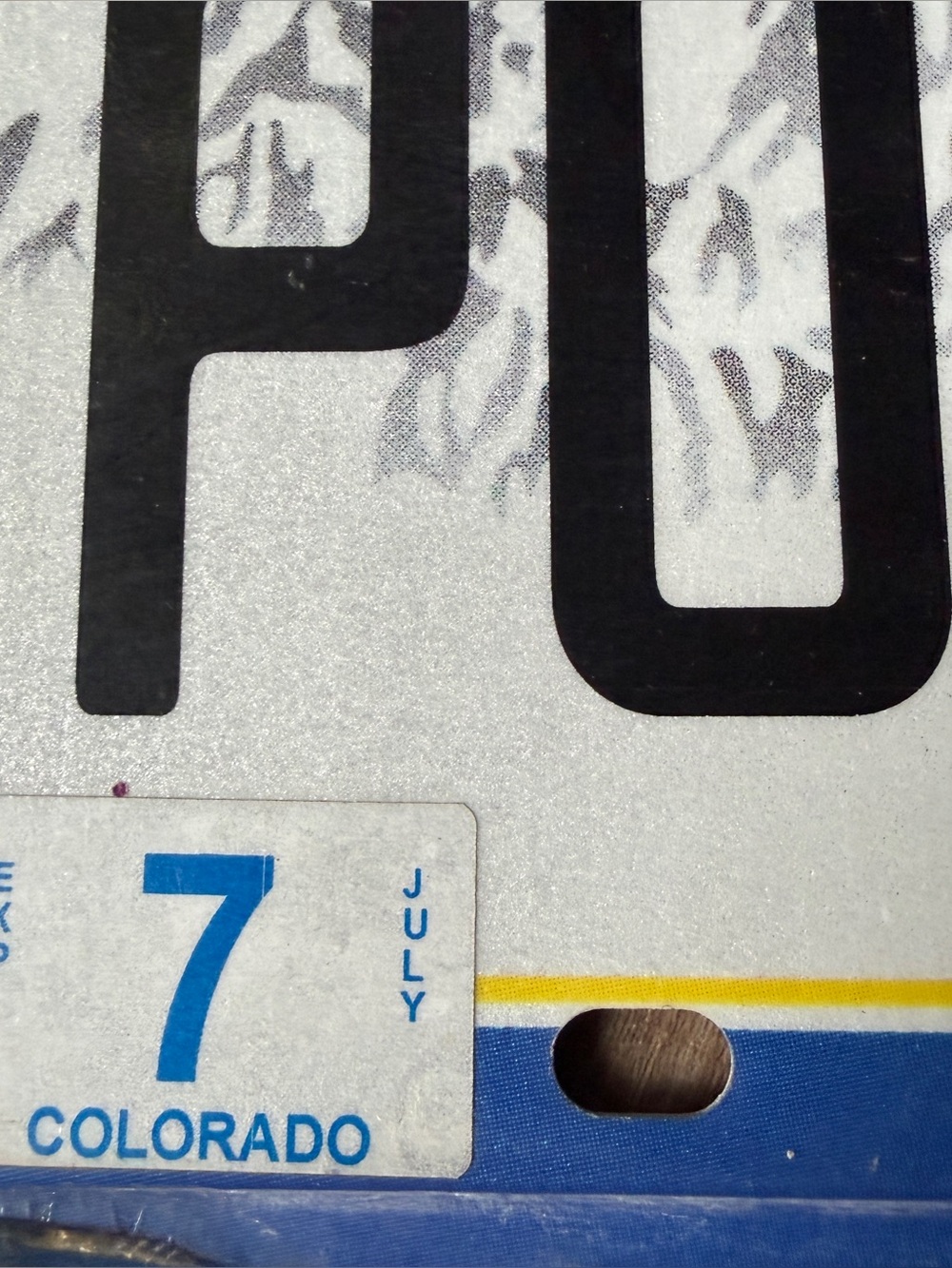 Colorado License Plate Collectors Series POF098 Man Cave Blue White Bar Decor - Picture 5 of 7
